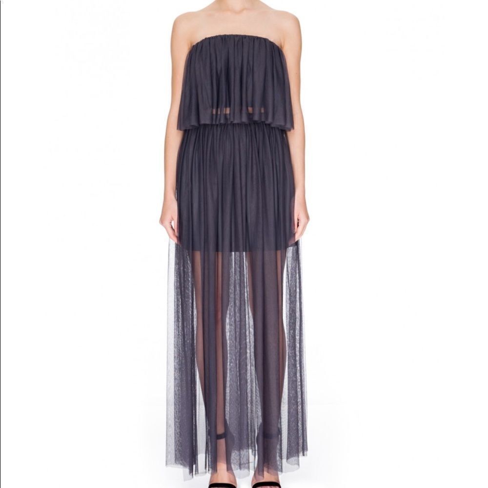 Keepsakesย WhiteโLiesโSheerโTulleโMaxiโSkirt